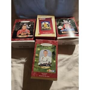 Lot Of 4 NASCAR Hallmark Ornaments Brand